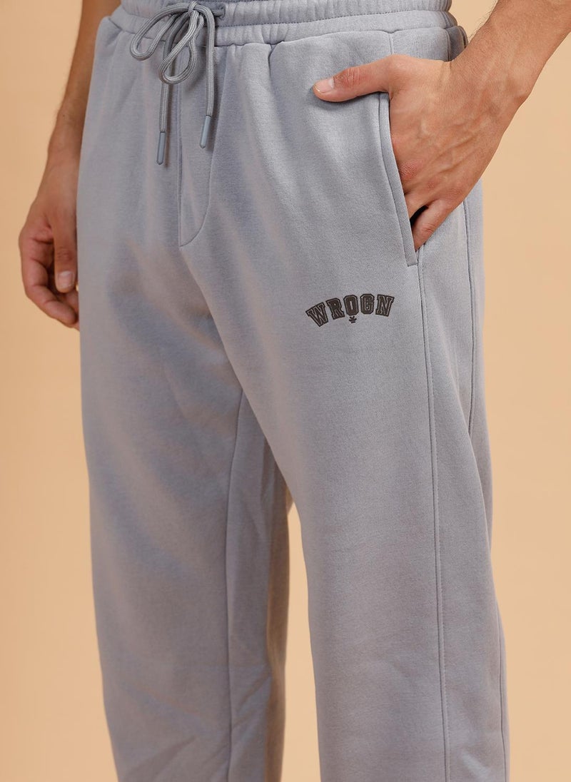Wrogn Heavy GSM Relaxed Fit Jogger | Grey - Image 5